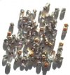 100 4mm Transparent Black Diamond AB Cube Beads